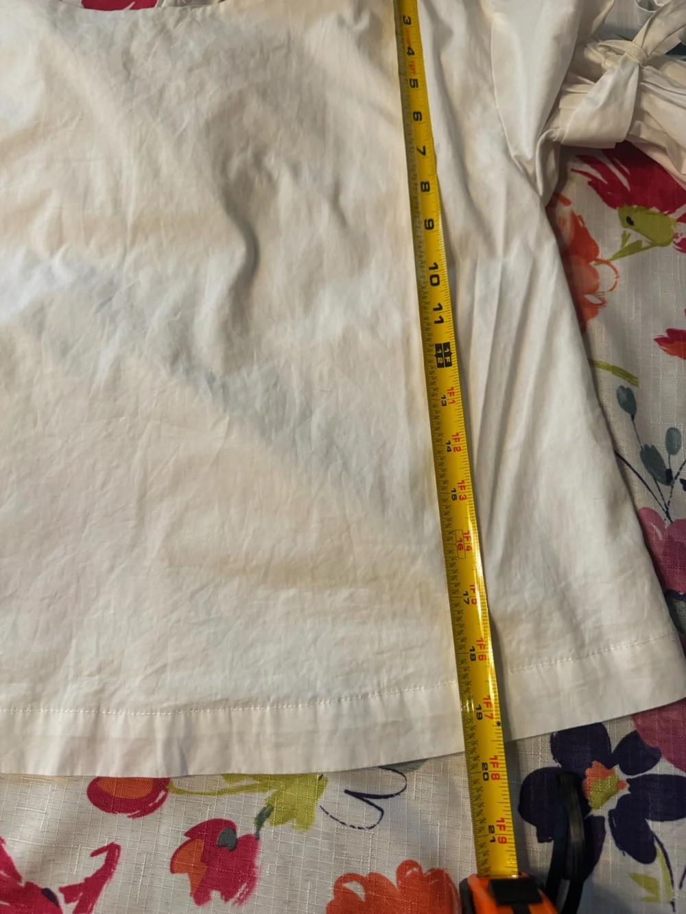 Free People So Obviously Yours Bell Sleeve Top White Tie Back Cotton Small Boho